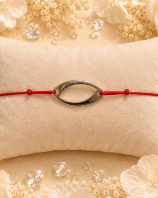 Bratara snur si link inox oval