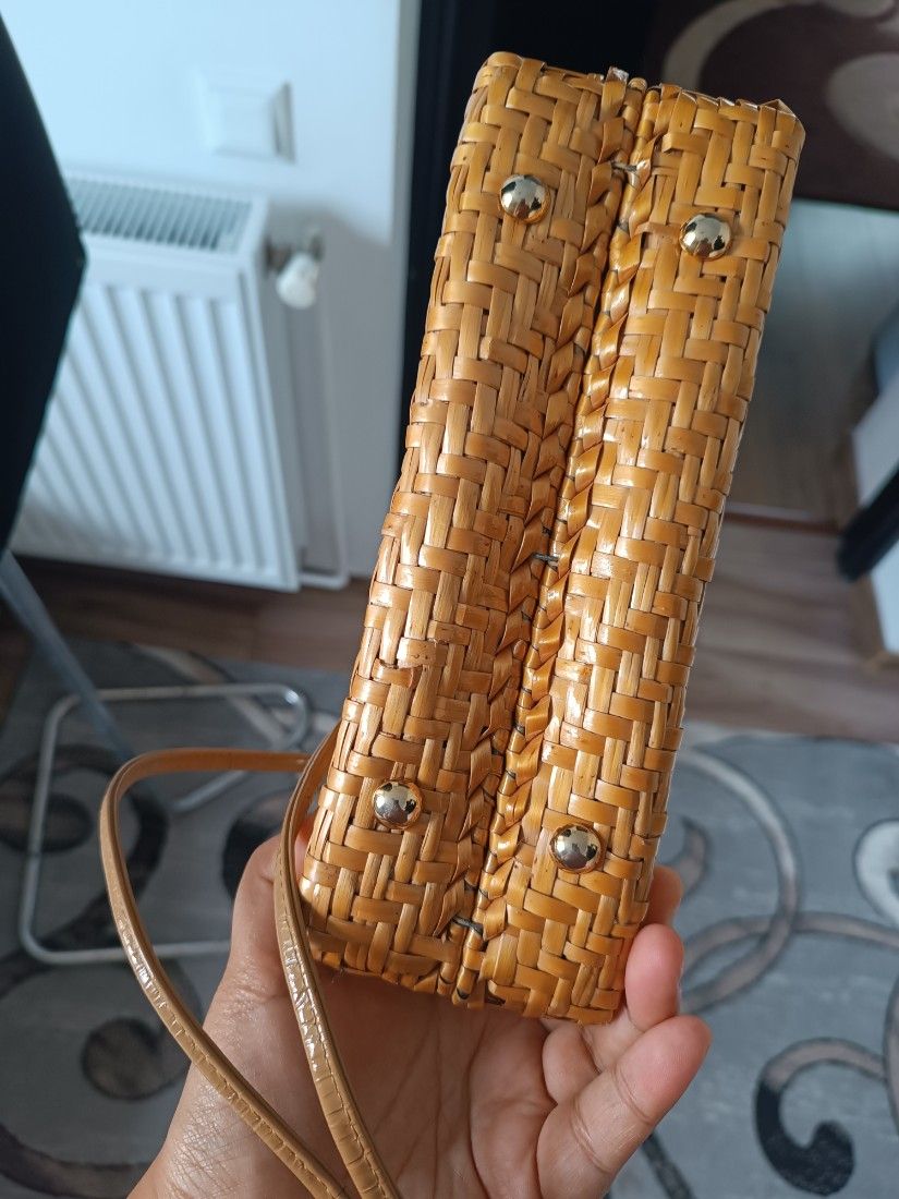 Geanta Rodo din ratan piesa de lux
