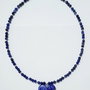 Colier argint 925 cu sodalit, lapis lazuli si hematit