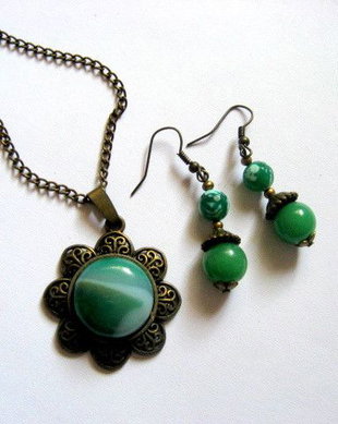 set bijuterii cu  agate 52552