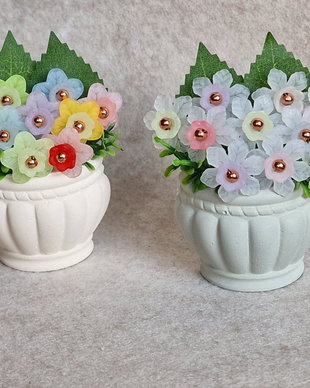 Ghiveci de flori pastel