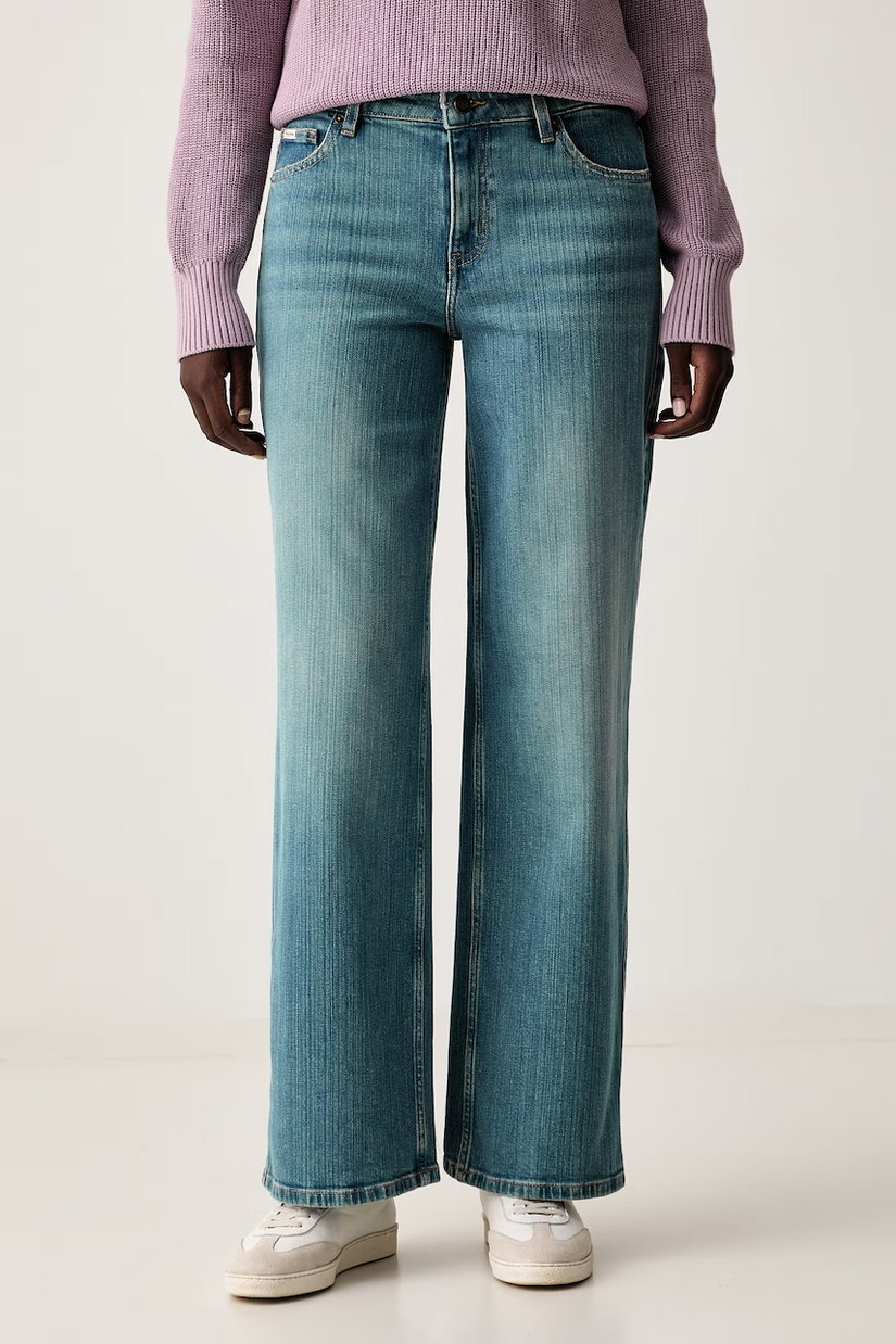 Guess Jeans blugi wide leg pentru femei
