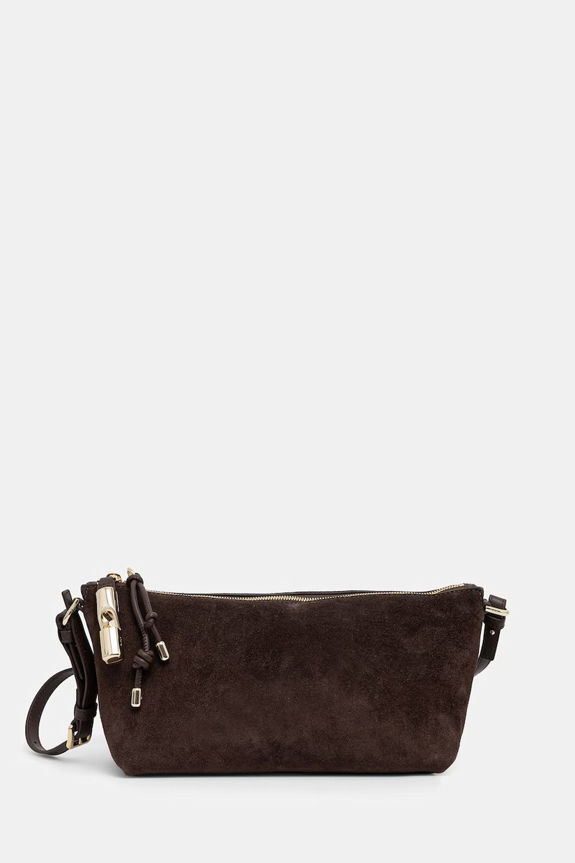 Furla geantă crossbody pentru femei din piele întoarsă