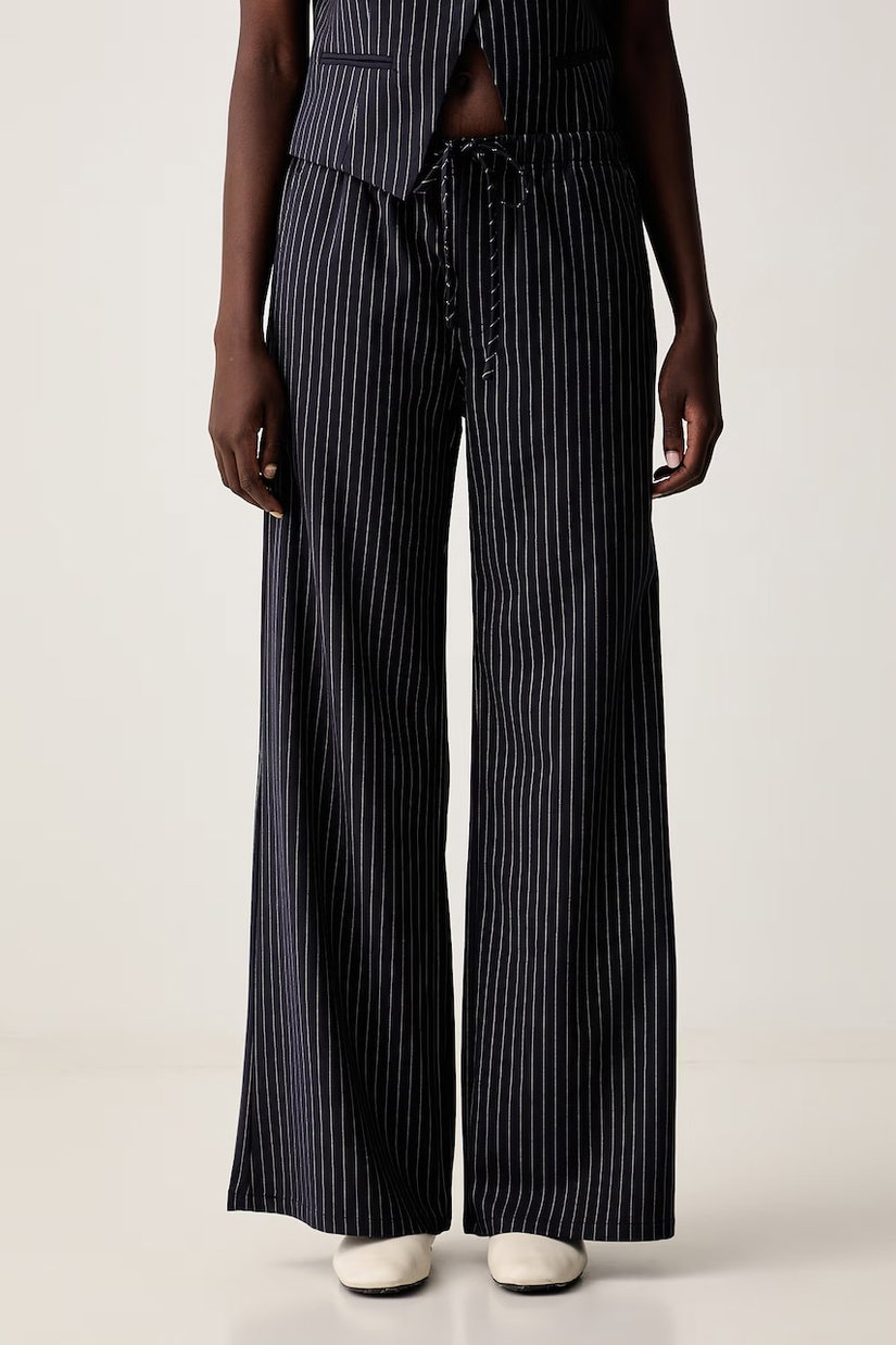 Guess Jeans pantaloni wide leg pentru femei