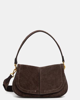 Gianni Chiarini geantă crossbody pentru femei din piele întoarsă HELENA ROUND