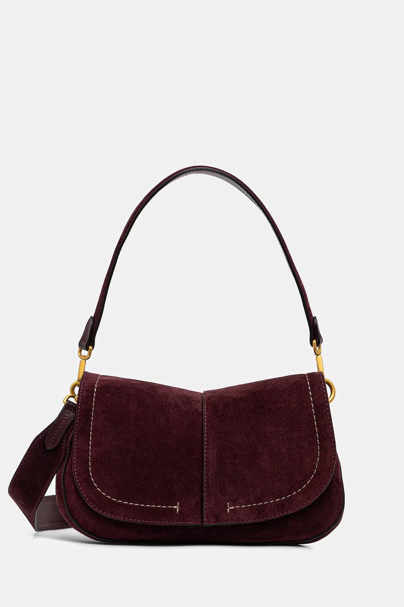 Gianni Chiarini geantă crossbody pentru femei din piele întoarsă HELENA ROUND