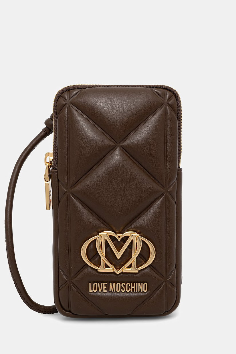 Love Moschino husă pentru telefon pentru femei cu imitație de piele