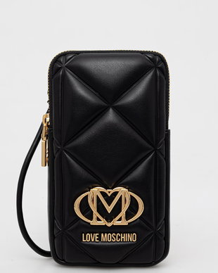 Love Moschino husă pentru telefon pentru femei cu imitație de piele