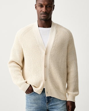 BOSS Orange cardigan pentru bărbați din bumbac Andemo