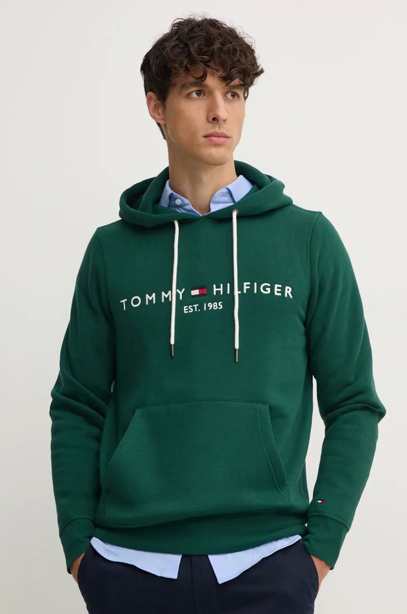 Tommy Hilfiger hanorac cu glugă bărbătesc cu bumbac
