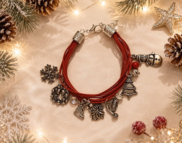 Bratara snur subtire Christmas