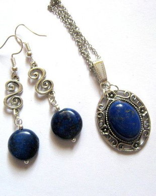 set bijuterii cu  lapis lazuli 52558