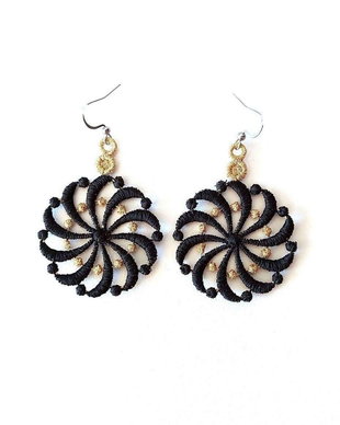 Cercei  Model Floral Spirala