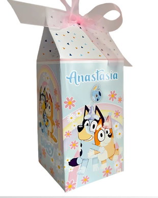 Cutii din carton personalizate Bluey  cu nume și vârstă