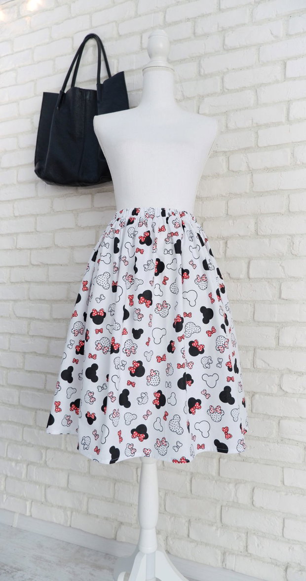 Fusta Minnie cu Talie Elastica