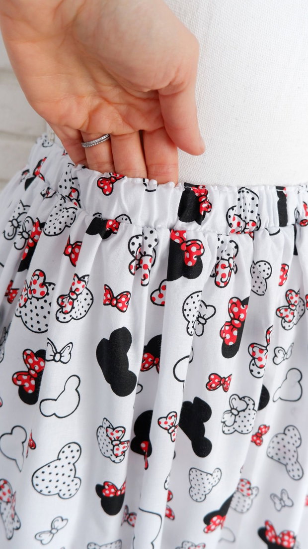 Fusta Minnie cu Talie Elastica