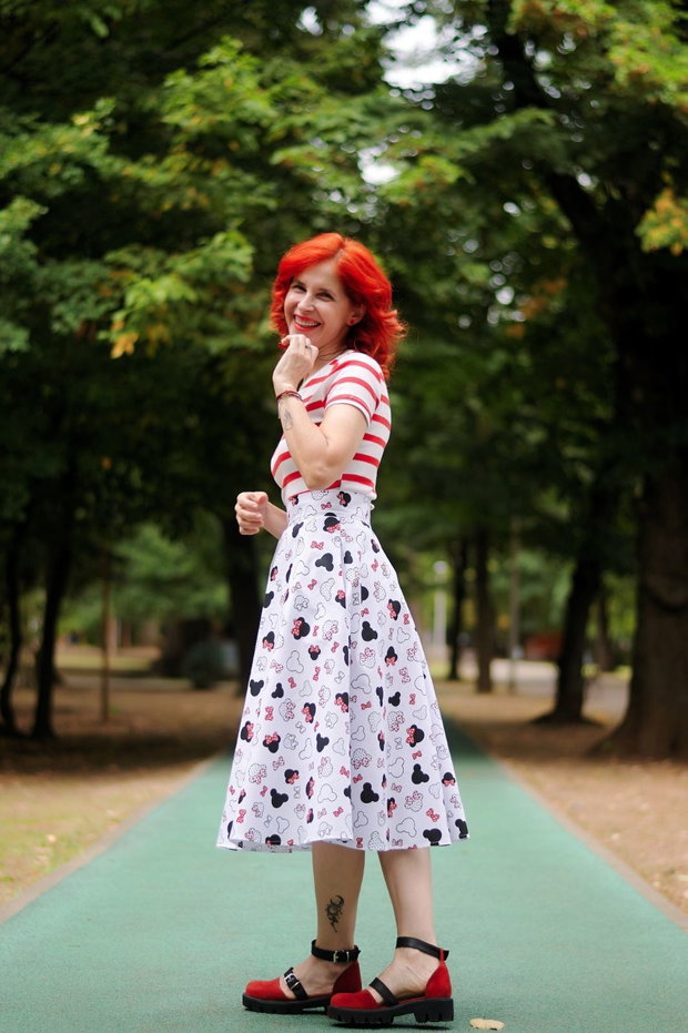 Fusta Minnie cu Talie Elastica