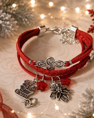 Bratara snur impletit Christmas