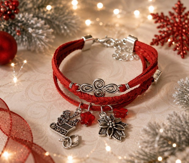 Bratara snur impletit Christmas