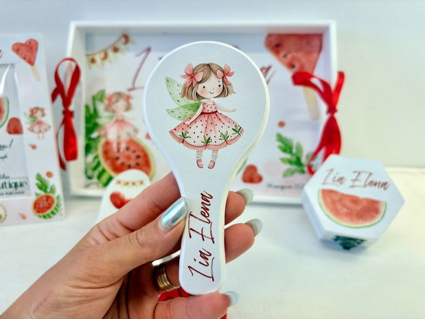 Set turta fetita 1 anisor - Watermelon - Tavita si accesorii
