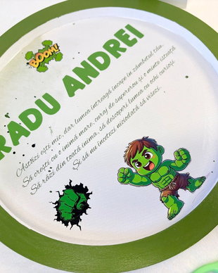 Set mot tavita rotunda - Baby Hulk