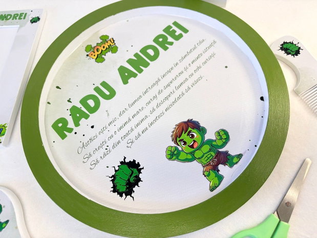 Set mot tavita rotunda - Baby Hulk