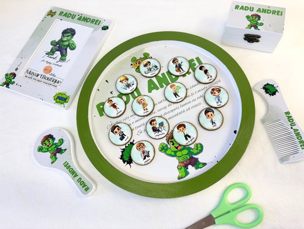Set mot tavita rotunda - Baby Hulk