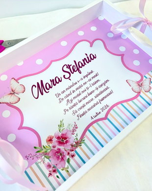 Set aniversar personalizat 1 anisor - Buline - Tavita mot si accesorii