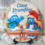 Placuta personaliza pentru usa clasei - tema strumfi