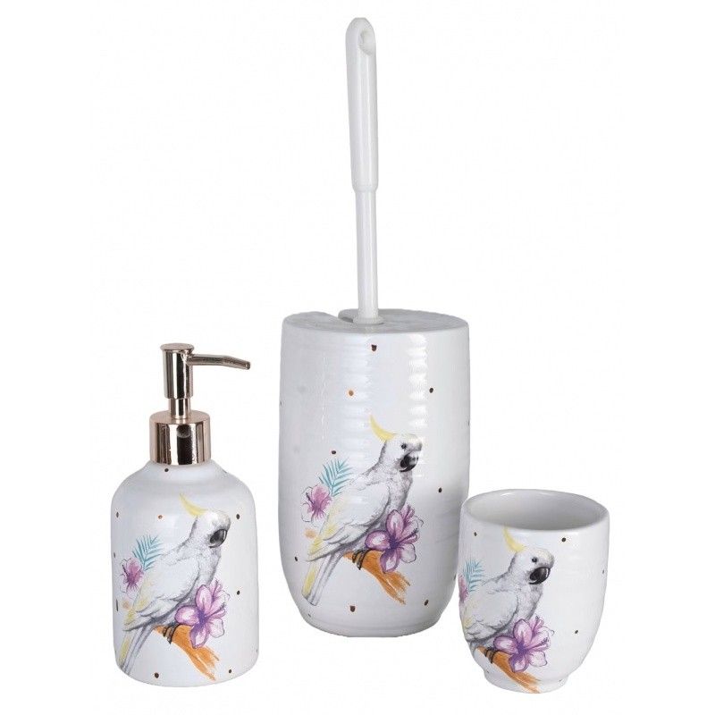Set pentru baie din portelan cu cacadu