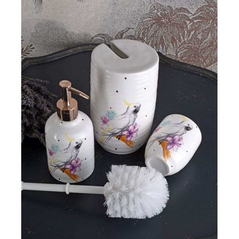 Set pentru baie din portelan cu cacadu
