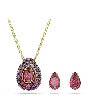 Swarovski set de bijuterii pentru femei placat cu aur zirconiu cubic SUBLIMA pachet de 3