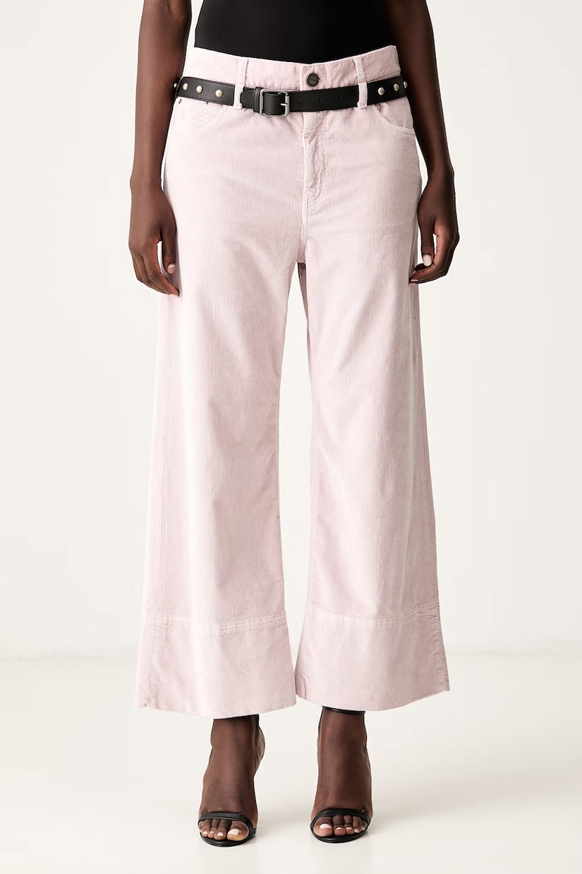 Pinko pantaloni pentru femei din catifea reiată
