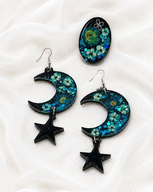 Set bijuterii cu flori 02259