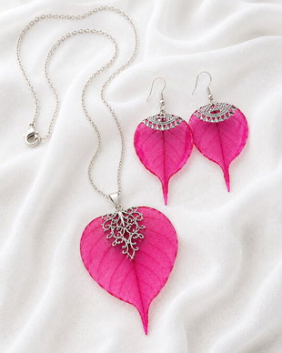 Set bijuterii frunze 02260
