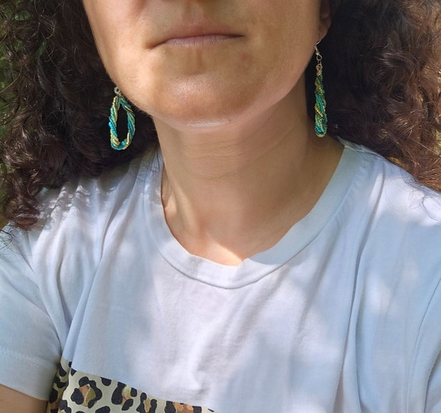 Cercei verzi "Jasmine"