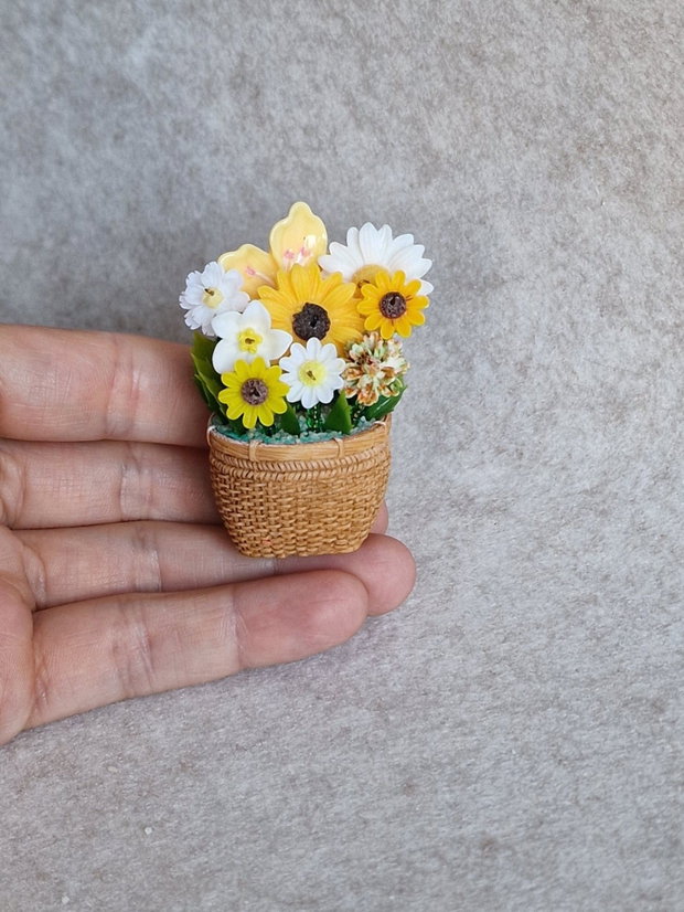Mini buchet de floare soarelui