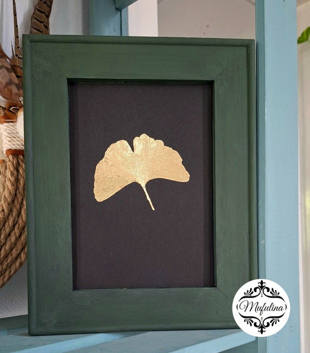 Tablou cu frunza ginkgo