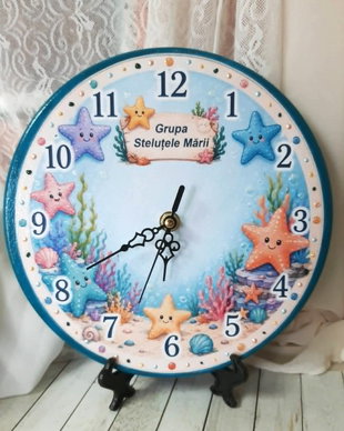 Ceas personalizat - tema Stelutele marii
