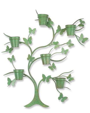 Decoratiune de perete cu ghivece flori