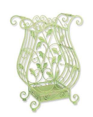 Suport pentru umbrele din fier forjat antik green