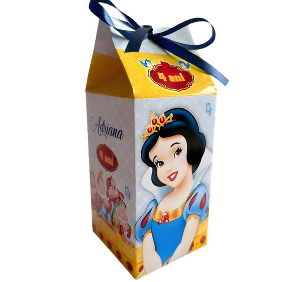 Cutii personalizate Albă ca Zăpada aniversare fetițe