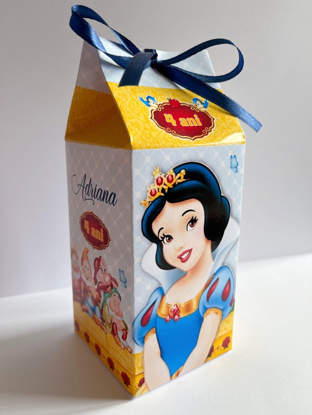 Cutii personalizate Albă ca Zăpada aniversare fetițe