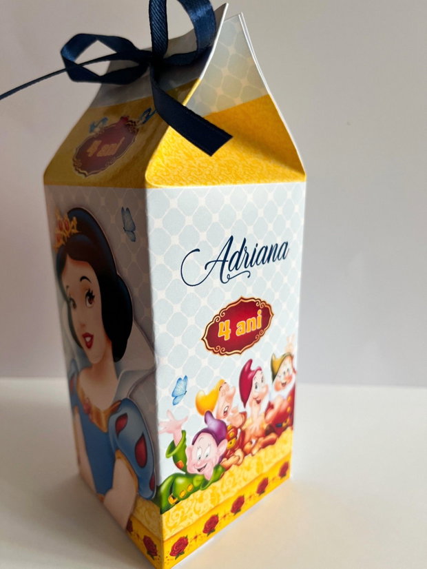 Cutii personalizate Albă ca Zăpada aniversare fetițe
