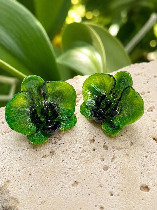 Cercei Orhidee rasina 02274