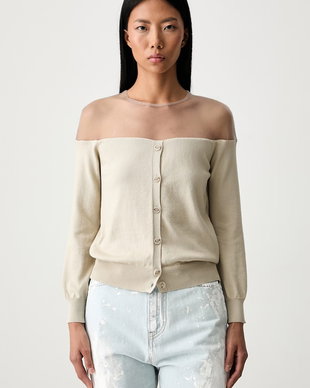 MM6 Maison Margiela pulover pentru femei cu bumbac