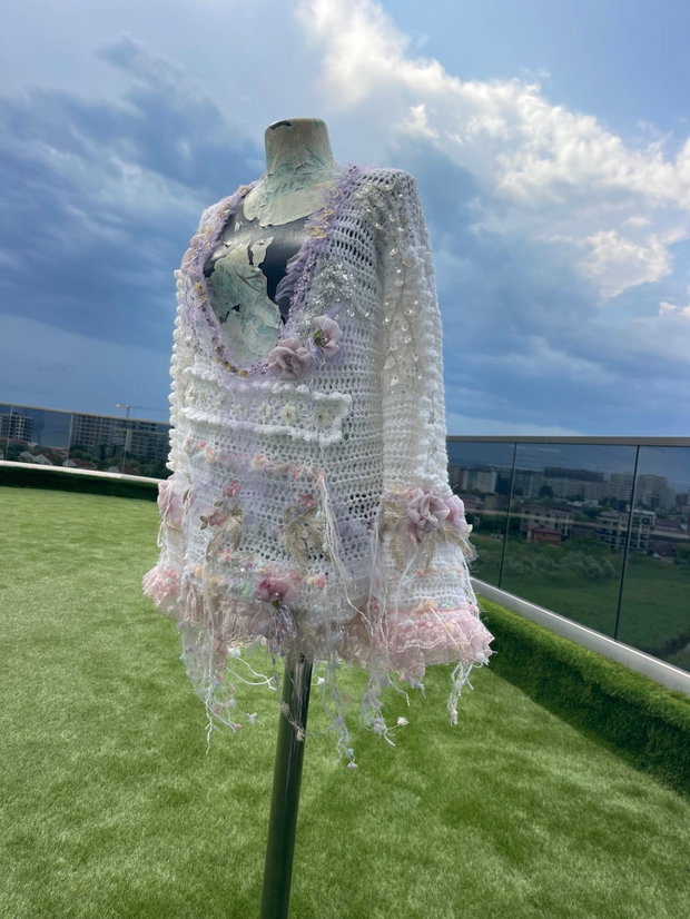 Cardigan/tunica crosetat Gradina de Lumina