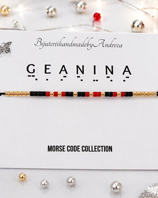 Bratara mesaj cod Morse GEANINA