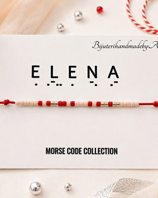 Bratara mesaj cod Morse ELENA