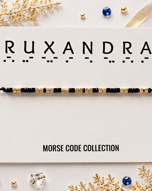 Bratara reglabila cod Morse RUXANDRA